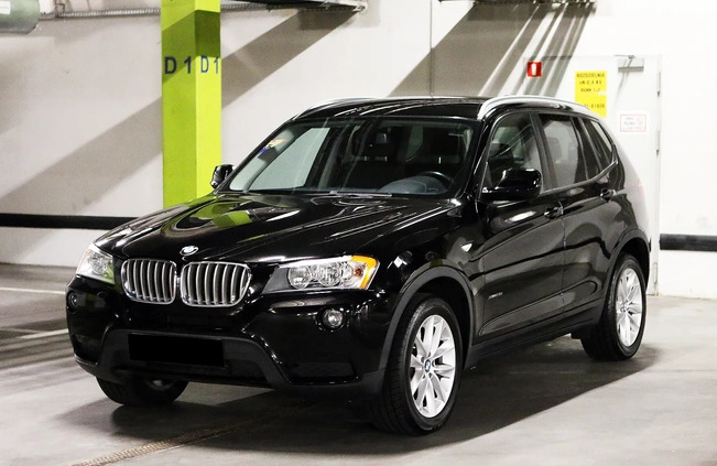 BMW X3 cena 54800 przebieg: 189250, rok produkcji 2012 z Poddębice małe 277